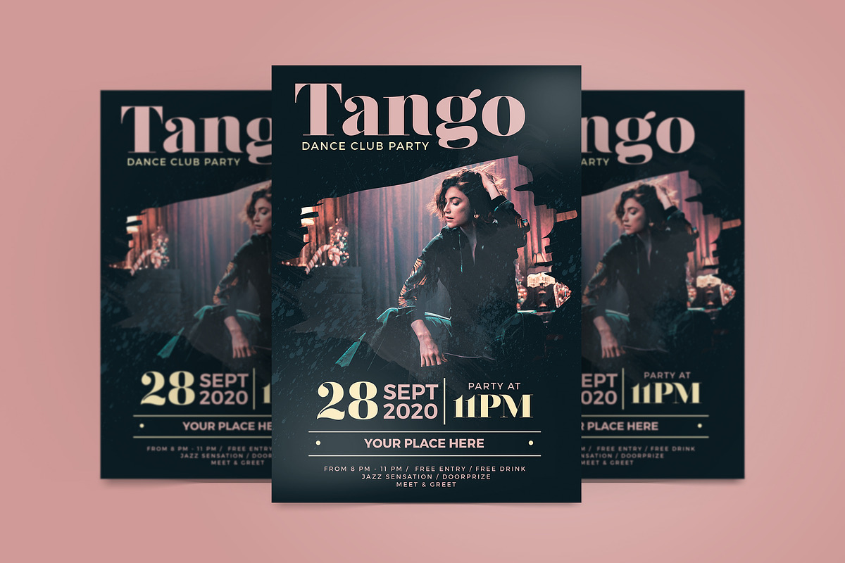 Modern Tango Dance Party Flyer, a Flyer Template by Tokosatsu (Photo 4 of 4)