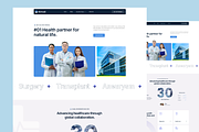 10 Figma Medical Webpage Design Set, a Landing Page Template by Graphicuss (Thumbnail 10 of 10)