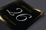 Black Gold Wedding Invitation Suite, an Invitation Template by Elegrad Design Agency (Thumbnail 5 of 9)
