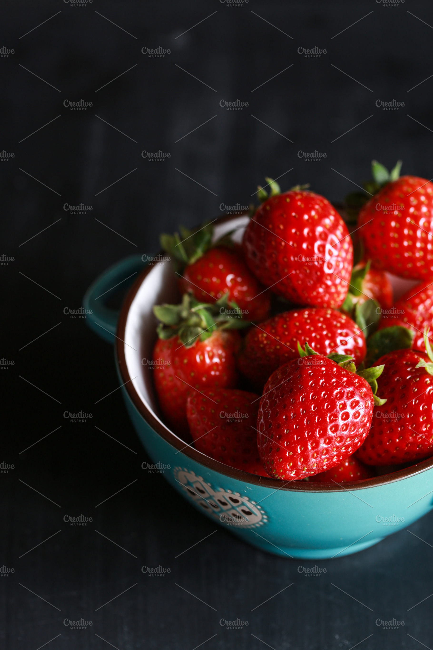 Strawberries stock photo containing strawberry and red, a Food & Drink Photo by The Little Wild Apple