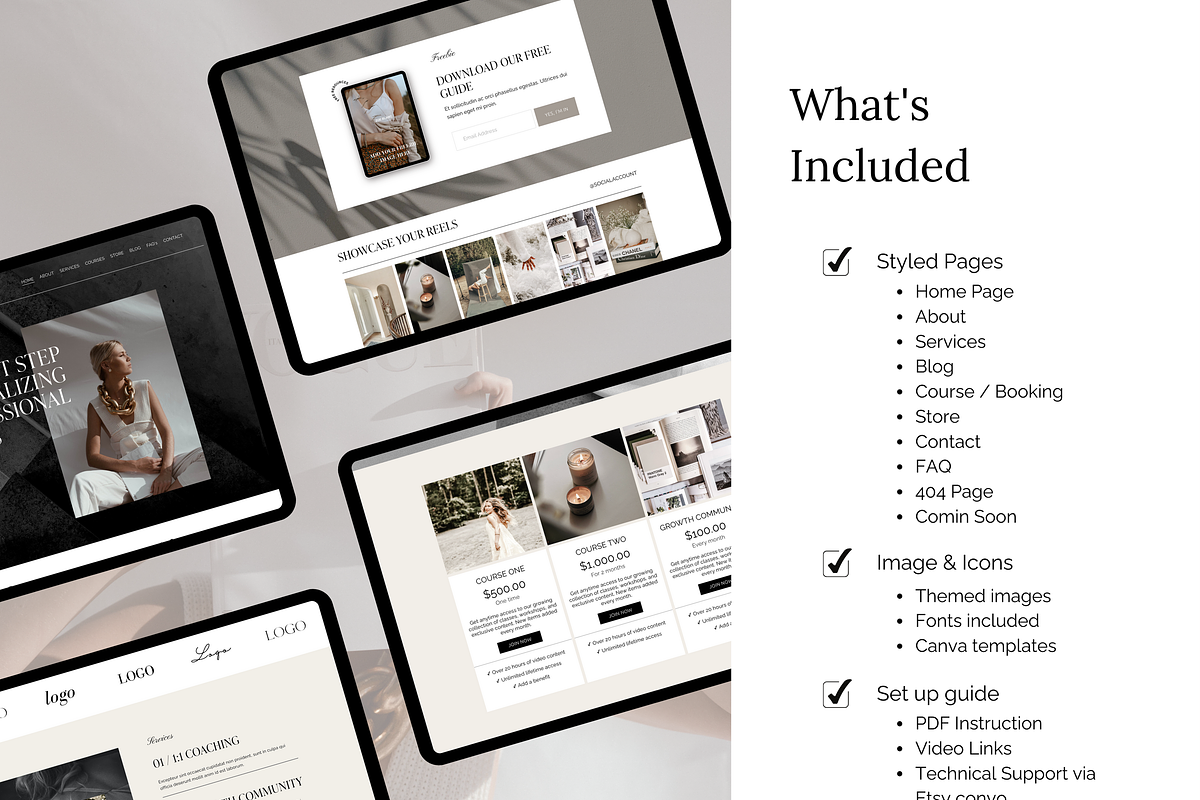 Squarespace Website Theme Template, a Squarespace Template by Peachy Branding (Photo 4 of 9)