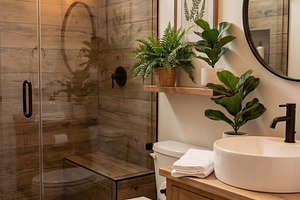 Stylish Modern Bathroom Interior, an Architecture Photo by Virgo Studio