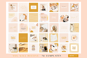 Instagram Templates Boho Canva