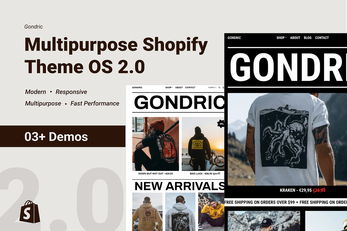 Gondric - Multipurpose Shopify Theme, a Shopify Template by KUSAProjects (Photo 1 of 12)