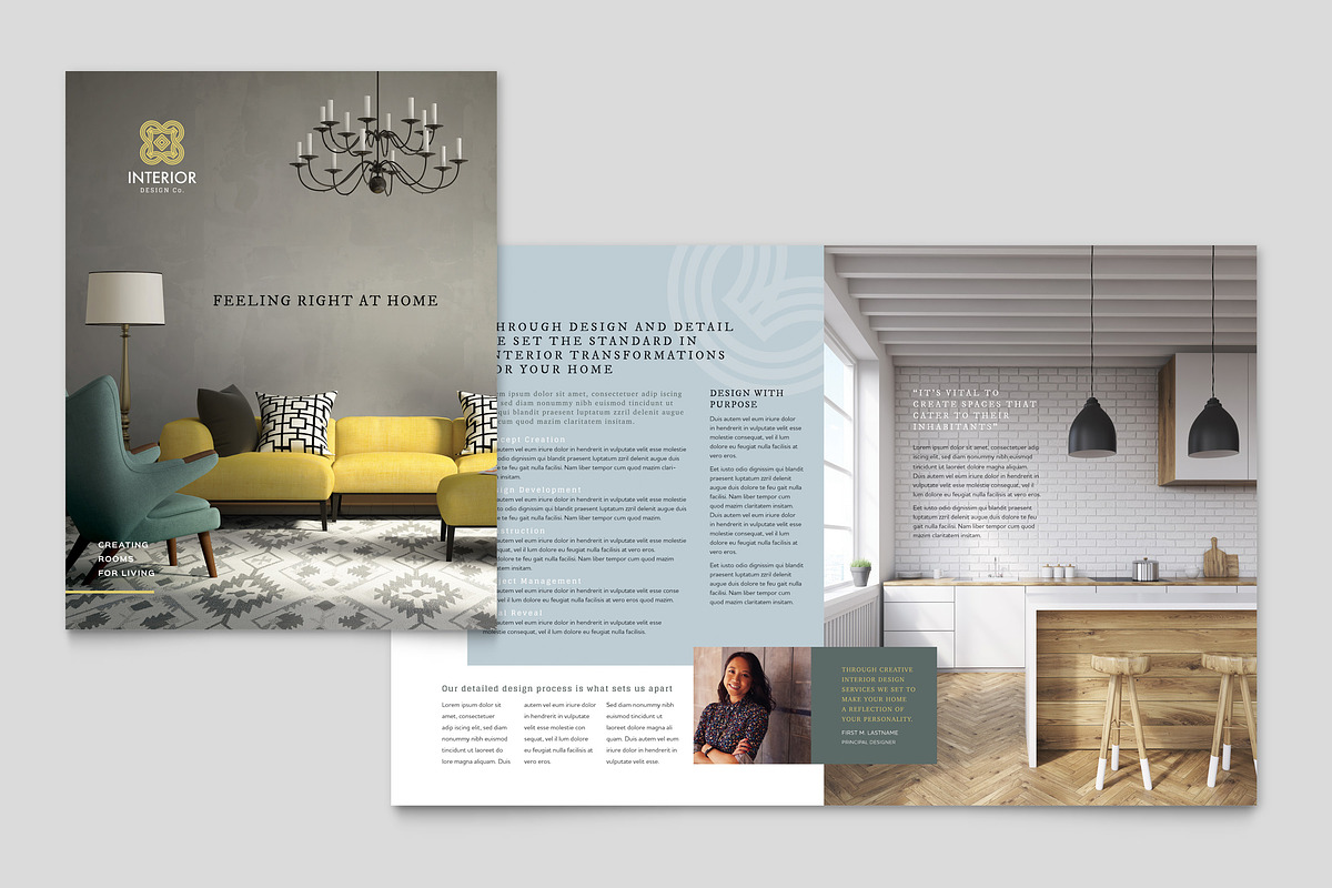 Interior Design Brochure Template