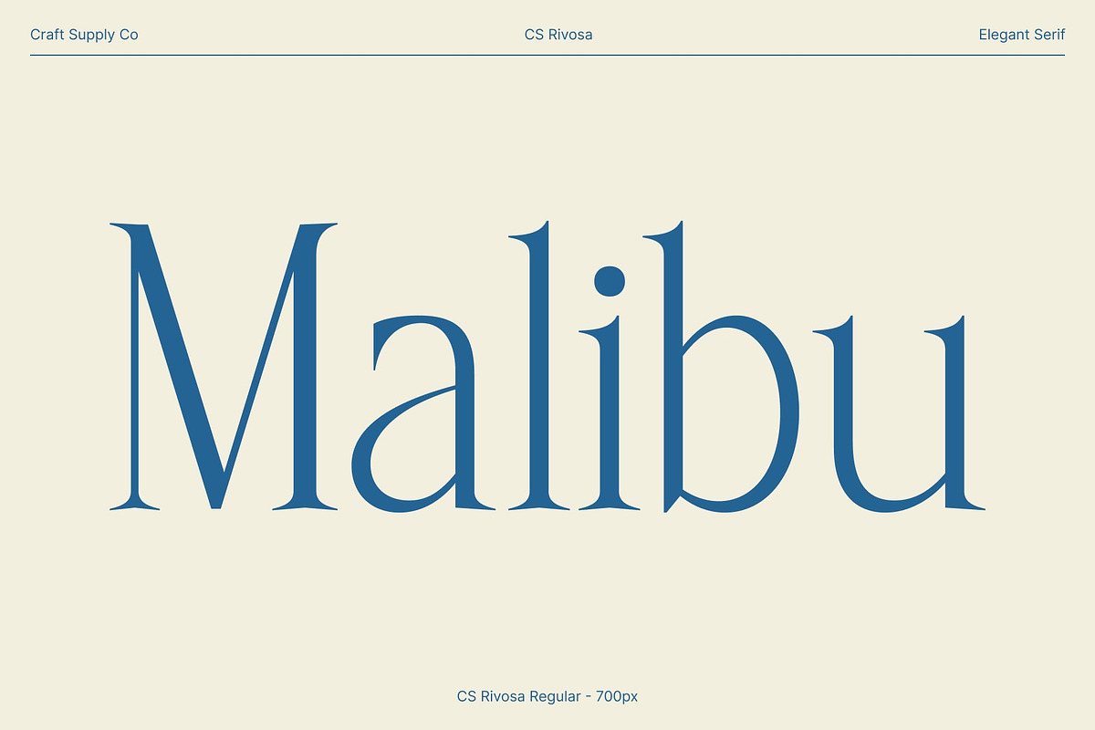 CS Rivosa – Elegant Serif Font, a Serif Font by Craft Supply Co. (Photo 2 of 8)