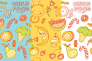 Kids Menu BIG vector elements set, a Food Illustration by Olyzel (Thumbnail 2 of 4)