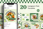 Sheena Healthy Food Canva Template, a Social Media Template by Kohesif Studio (Thumbnail 4 of 9)