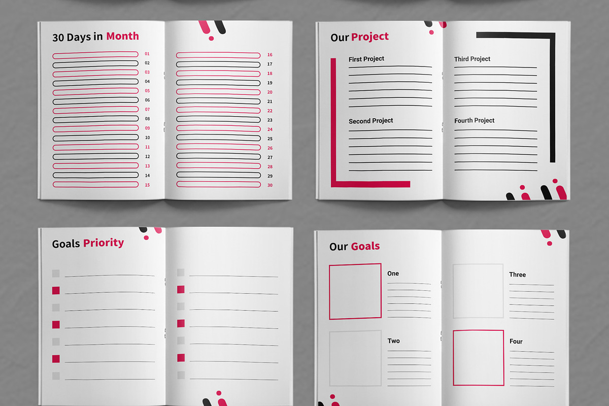 Daily Planner Template Layout, a Stationery Template by ContestDesign (Photo 3 of 4)