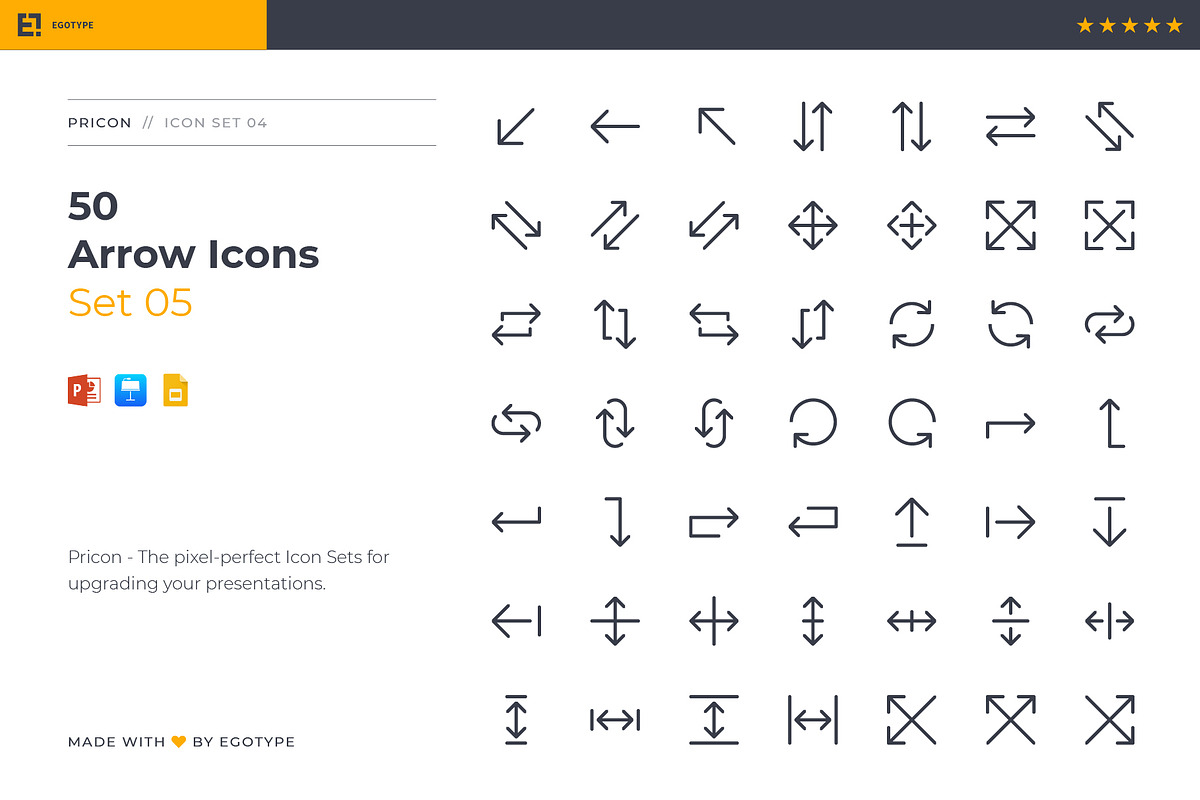 Pricon - Arrow Icon Set 05, a Presentation Template by Egotype (Photo 1 of 7)