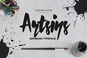 Sale ! 50% off Artsins Typeface, a Font by fopifopi (Thumbnail 1 of 3)