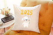 Whimsical New Year Dog Clipart, an Illustration by Sublimation Artist (Thumbnail 6 of 6)