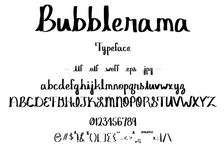 Font Bubblerama Cute Creative Sans