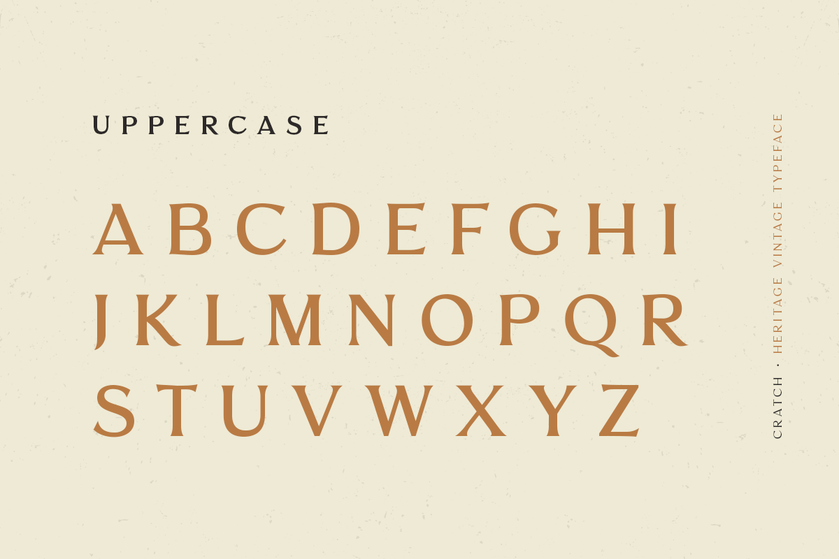CRATCH - Heritage Vintage Typeface, a Serif Font by Sensatype (Photo 21 of 23)