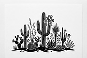 60 Desert Cactus Floral Silhouette, a Seasonal Illustration by Amazin_art (Thumbnail 14 of 35)