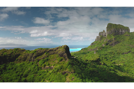 Bora Bora lush green tropical island, a Nature Photo by Goinyk