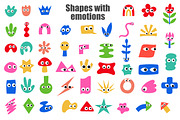 Vector Emotions shapes - cute vector, an Object Illustration by aivos (Thumbnail 2 of 4)