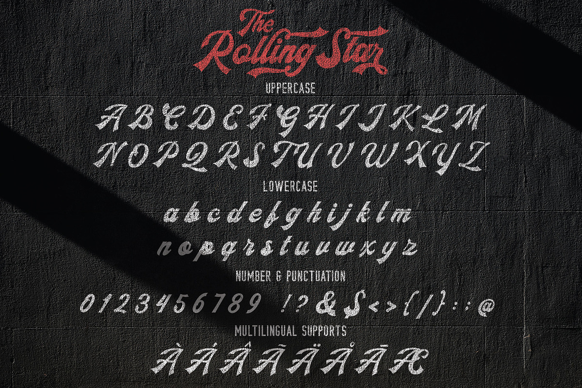 The Rollingstar - Stylish Bold Scrip, a Script Font by Almeera Std (Photo 8 of 11)