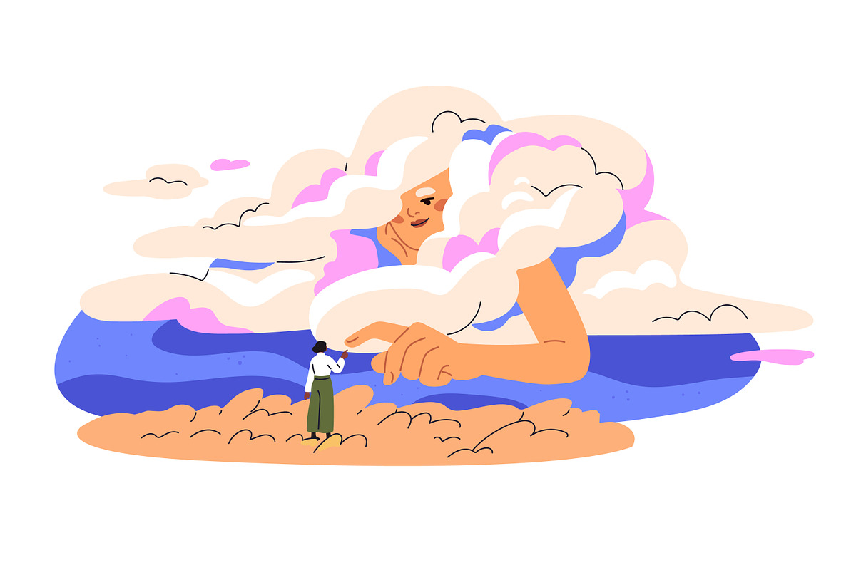 Sleeping people have dreams at night, a Person Illustration by Good Studio (Photo 6 of 12)