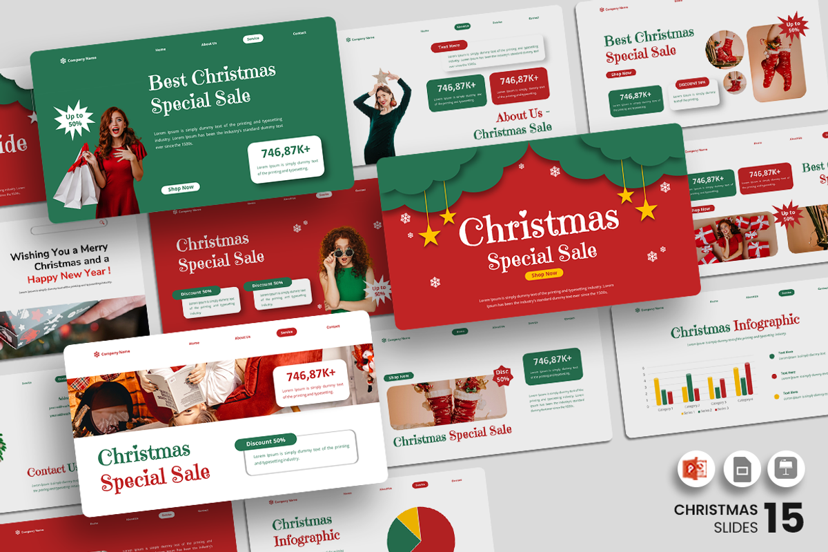 Christmas Special Sale - PowerPoint, a Presentation Template by QR Design Studio (Photo 1 of 3)