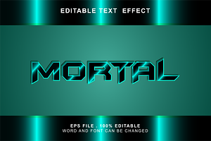 Mortal Text Effect Editable