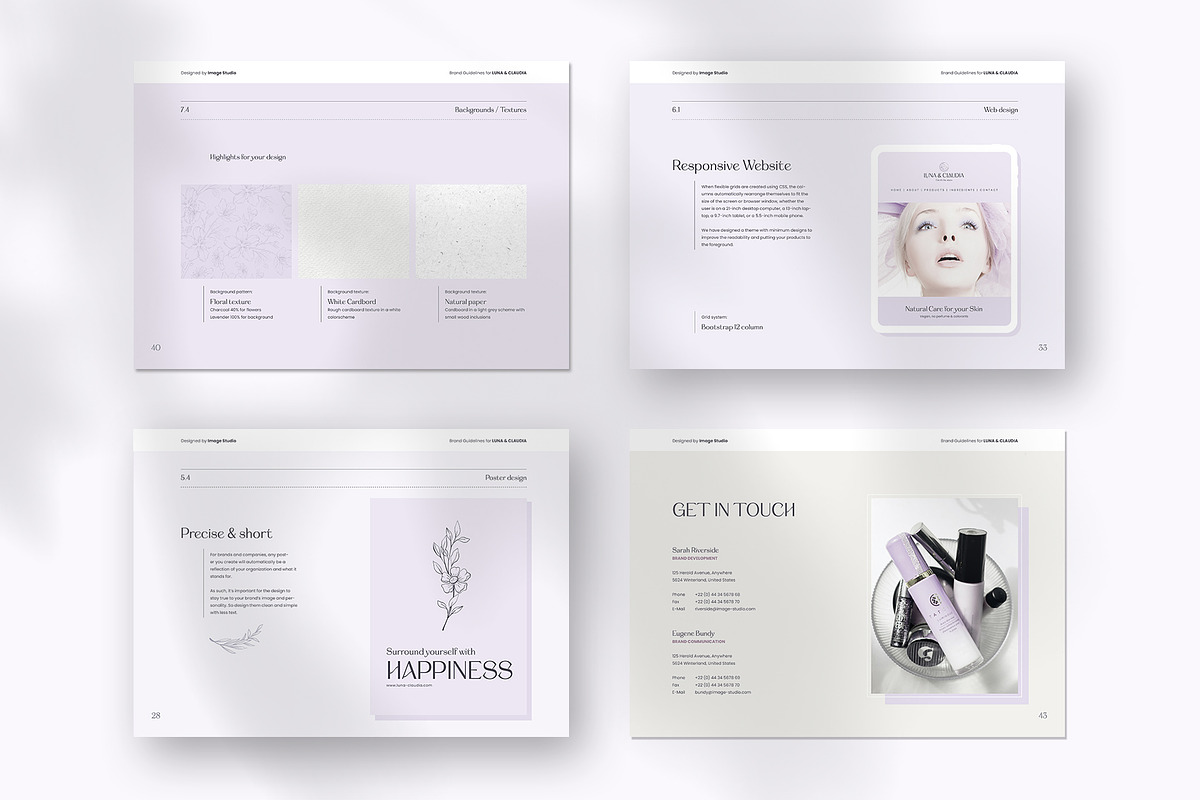 Luna | Brand Guidelines, a Brochure Template by Imagination Area (Photo 10 of 13)