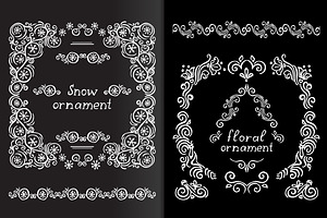 Ornamental Frame And Vector Brash