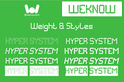 Hyper System font, a Font by weknow (Thumbnail 7 of 8)
