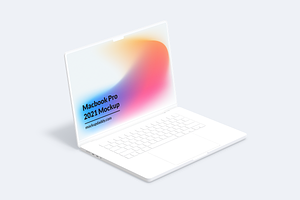 Macbook 2021 Clay Mockup