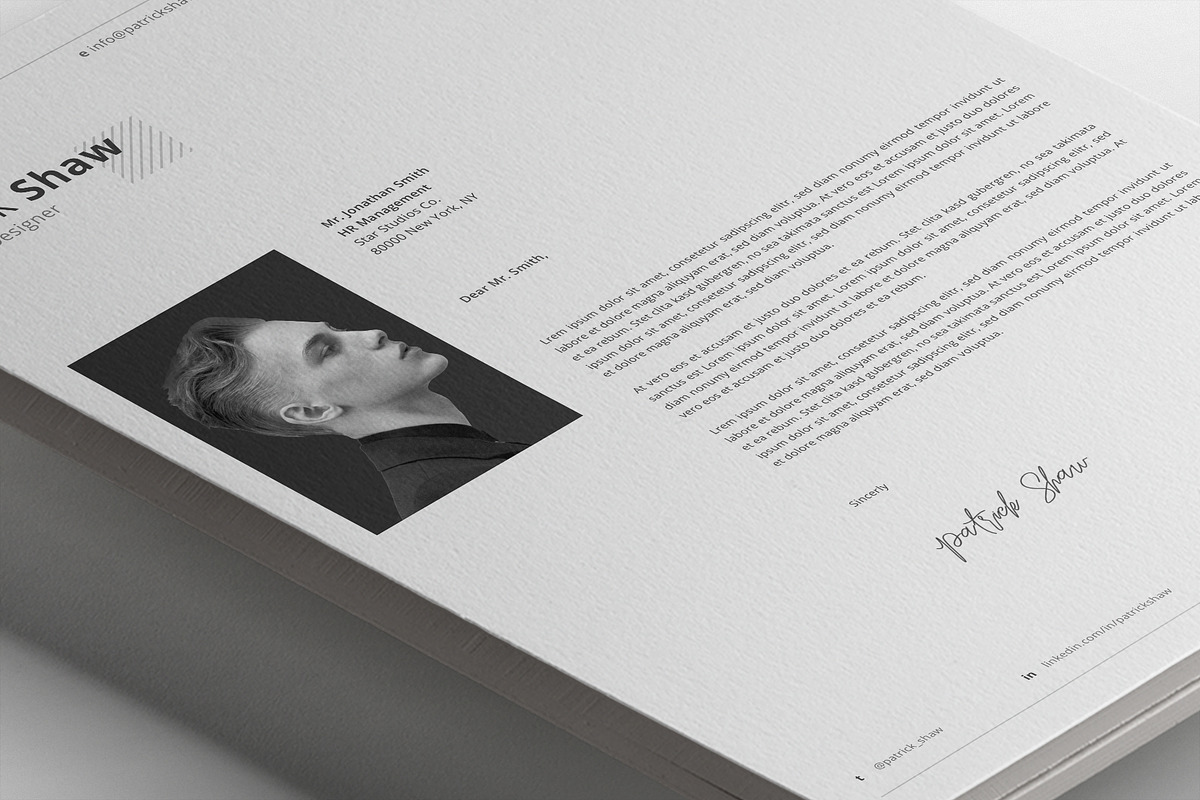 Patrick Resume Template, a Resume Template by Nina Shaw (Photo 9 of 12)