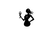 Elegant Lady Wine Logo, a Branding & Logo Template by Luxury Logos (Thumbnail 3 of 4)