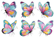 Whimsical Spring Butterfly Clipart, an Illustration by Dream Creation (Thumbnail 6 of 6)