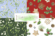 Christmas Florals&Birds, an Illustration by PS_patterns (Thumbnail 3 of 5)