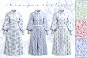 Poinsettia pattern Toile de Jouy, a Pattern Graphic by AnaGuziiArt (Thumbnail 2 of 8)