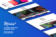 Minim+ - A Flexible & Beautiful Blog, a WordPress Template by SiteCreate (Thumbnail 1 of 2)