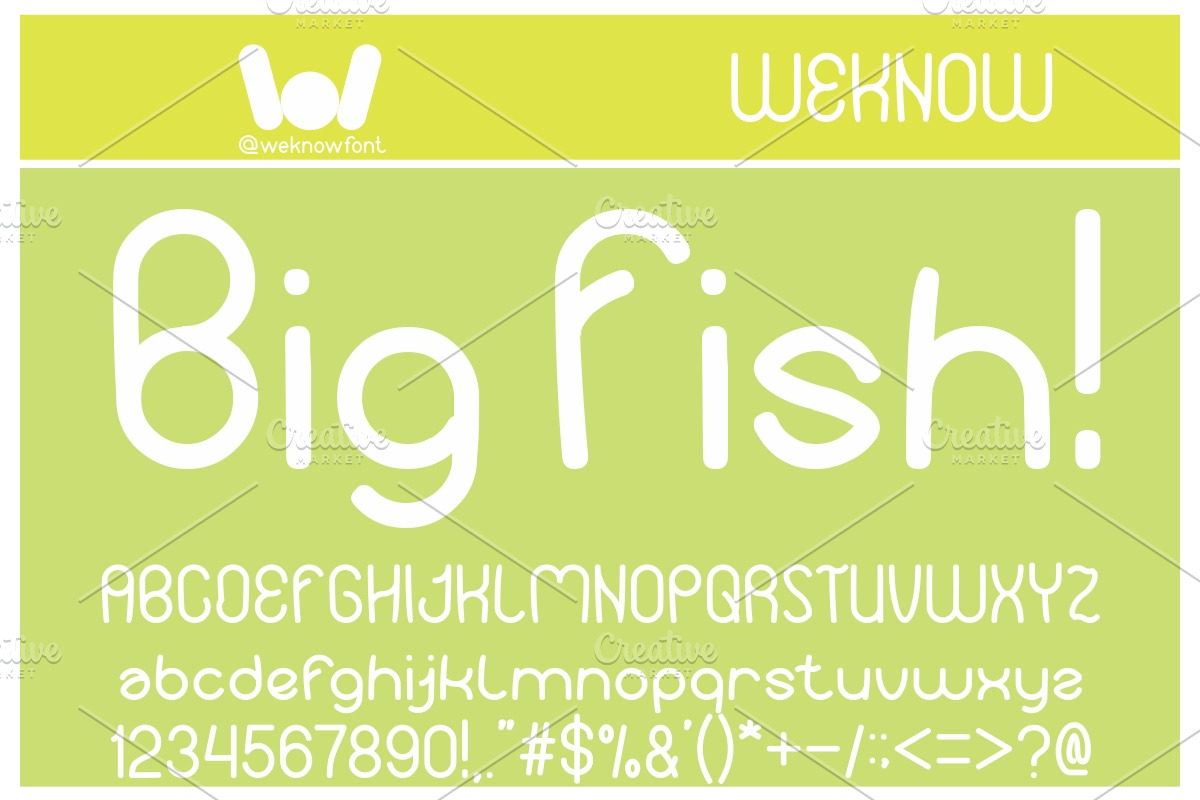 your smile font, a Font by weknow (Photo 3 of 5)