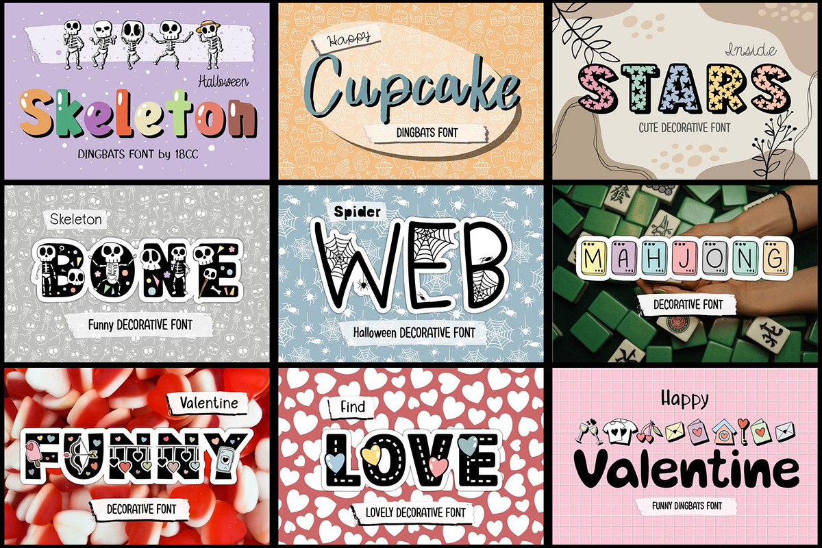 Decorative Font Bundle, a Slab Serif Font by JustArtDigital (Photo 4 of 6)