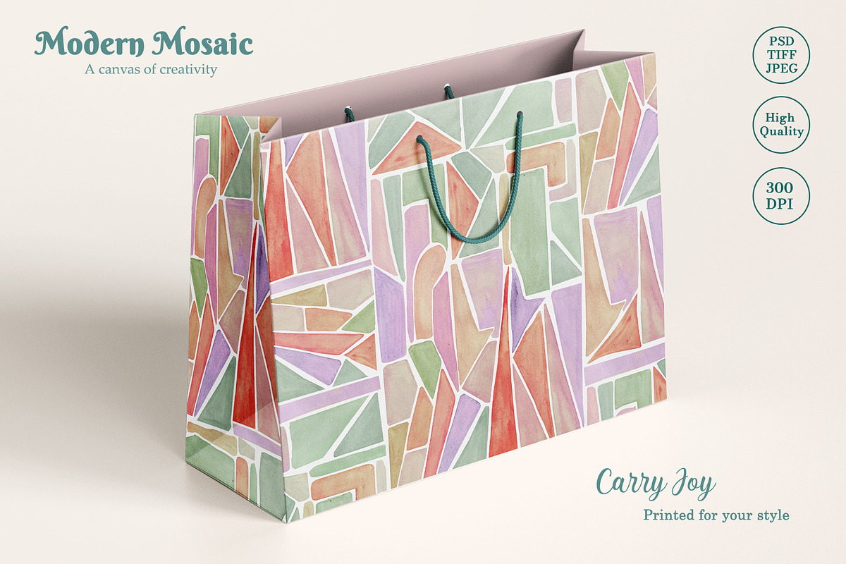 Modern Mosaic Prints & Patterns, a Pattern Graphic by GND ART STUDIO (Photo 7 of 8)
