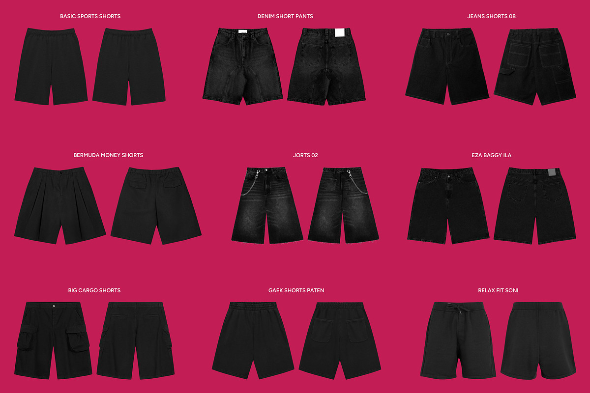 Streetwear Apparel Templates, a Bottom Mockup by AtelierDuVow (Photo 9 of 10)