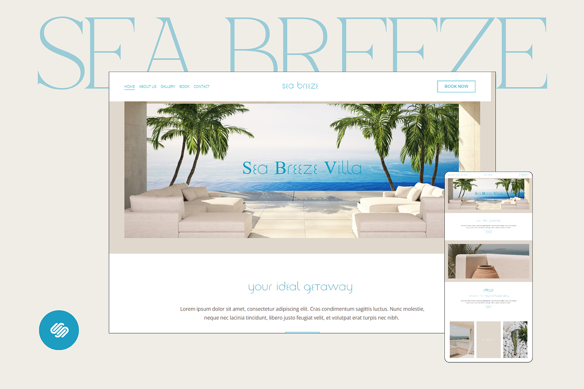 Sea Breeze Squarespace Template, a Squarespace Template by Beliveart (Photo 1 of 5)
