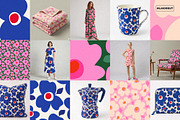 Bold Modern Abstract Floral Pattern, a Pattern Graphic by likorbut (Thumbnail 3 of 11)