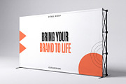Exhibition Backdrop Banner Mockup, an Advertising Mockup by graphypix (Thumbnail 1 of 4)