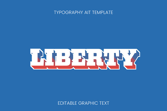 Retro USA 3D Text Effect preview 3