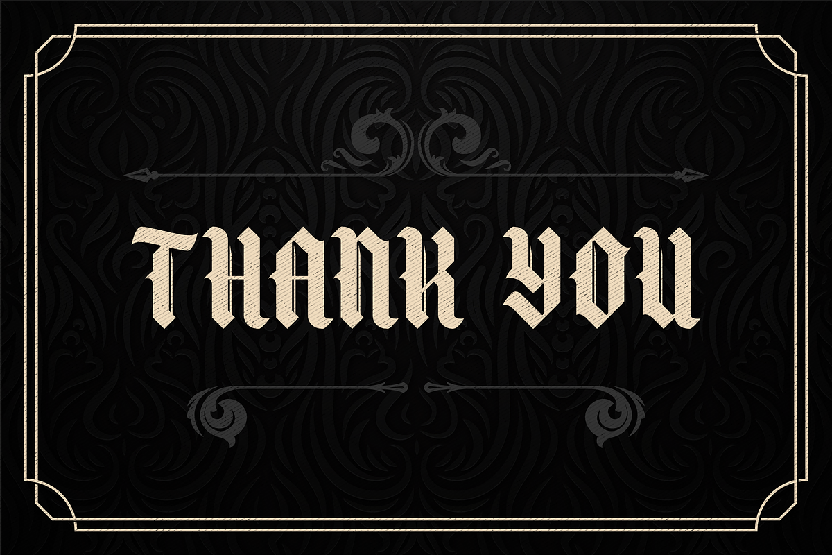Blacking Blackletter Typeface Font, a Blackletter Font by Storytype Studio (Photo 15 of 15)