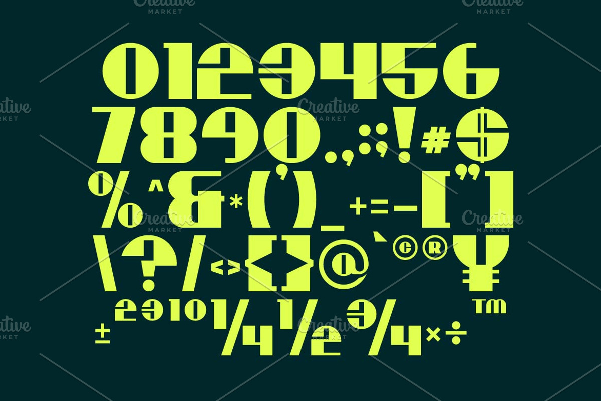 Bittery Strong Font, a Sans Serif Font by Artiveko (Photo 5 of 8)