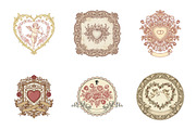 Vintage Valentine's Day Label Png, an Illustration by SinaCreation (Thumbnail 4 of 5)