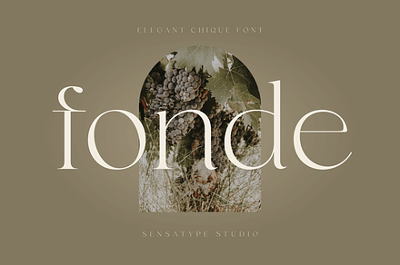 fonde - elegant chique font