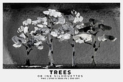 Tree Ink Silhouettes, an Object Graphic by Digital Art Creations (Thumbnail 1 of 5)