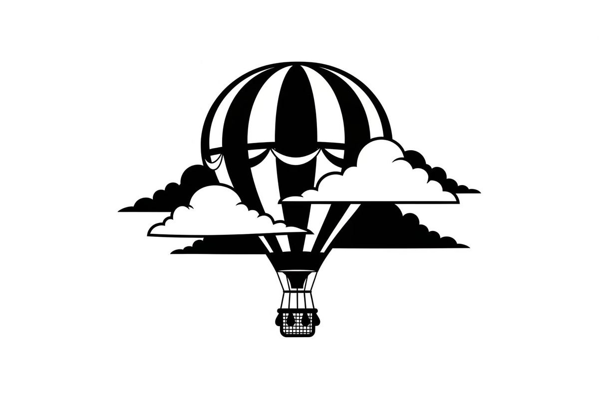 Hot Air Balloon Sky Bundle, an Illustration by yasushie (Photo 12 of 31)