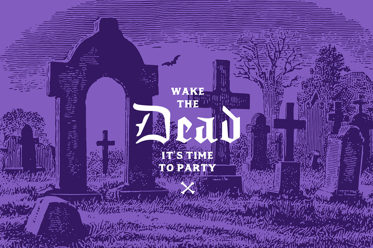 Vintage Halloween Illustrations, a Seasonal Illustration by Graphic Goods (Photo 6 of 12)